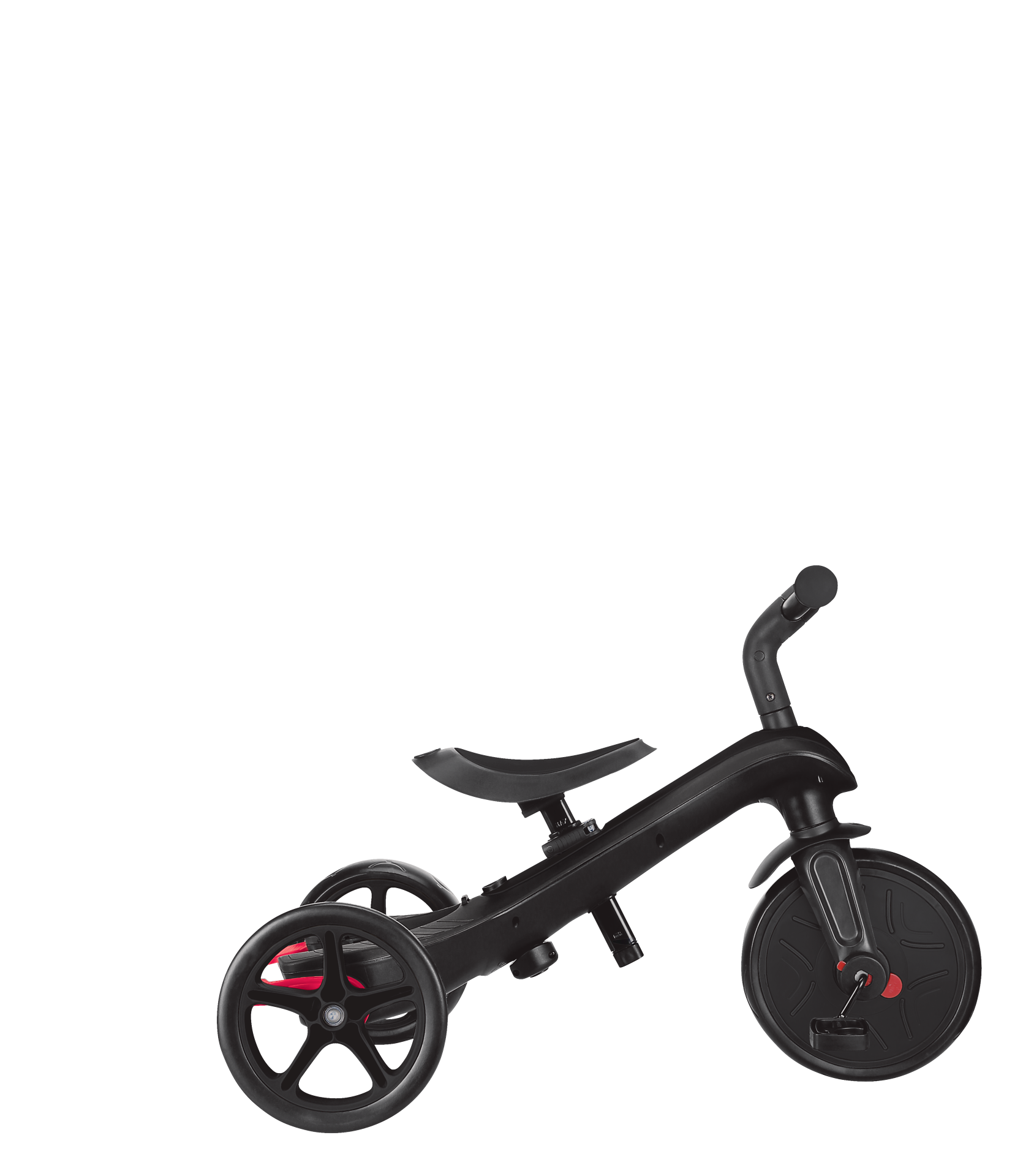 Transport, Fahrzeug, Kinderroller, Dreirad, Schwarz, Rad