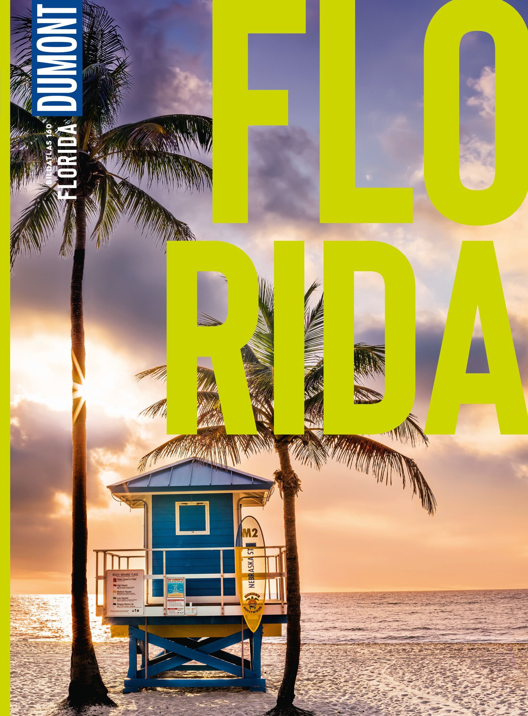 9783616021508 DuMont Bildatlas Florida, Cover Blaues Rettungsschwimmer Haus am Strand und Meer