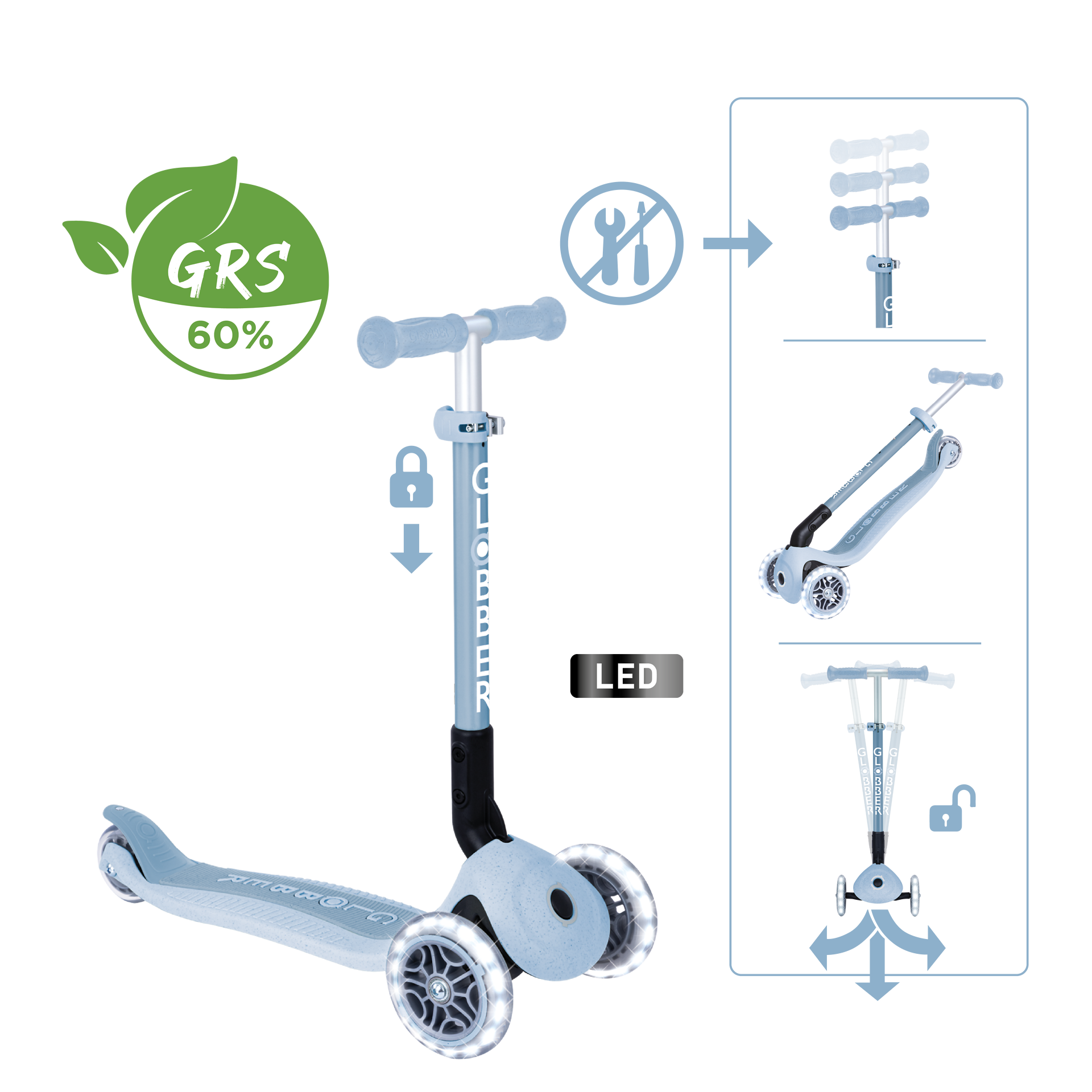 Transport, Fahrzeug, Kinderroller, Roller, Blau, Rad
