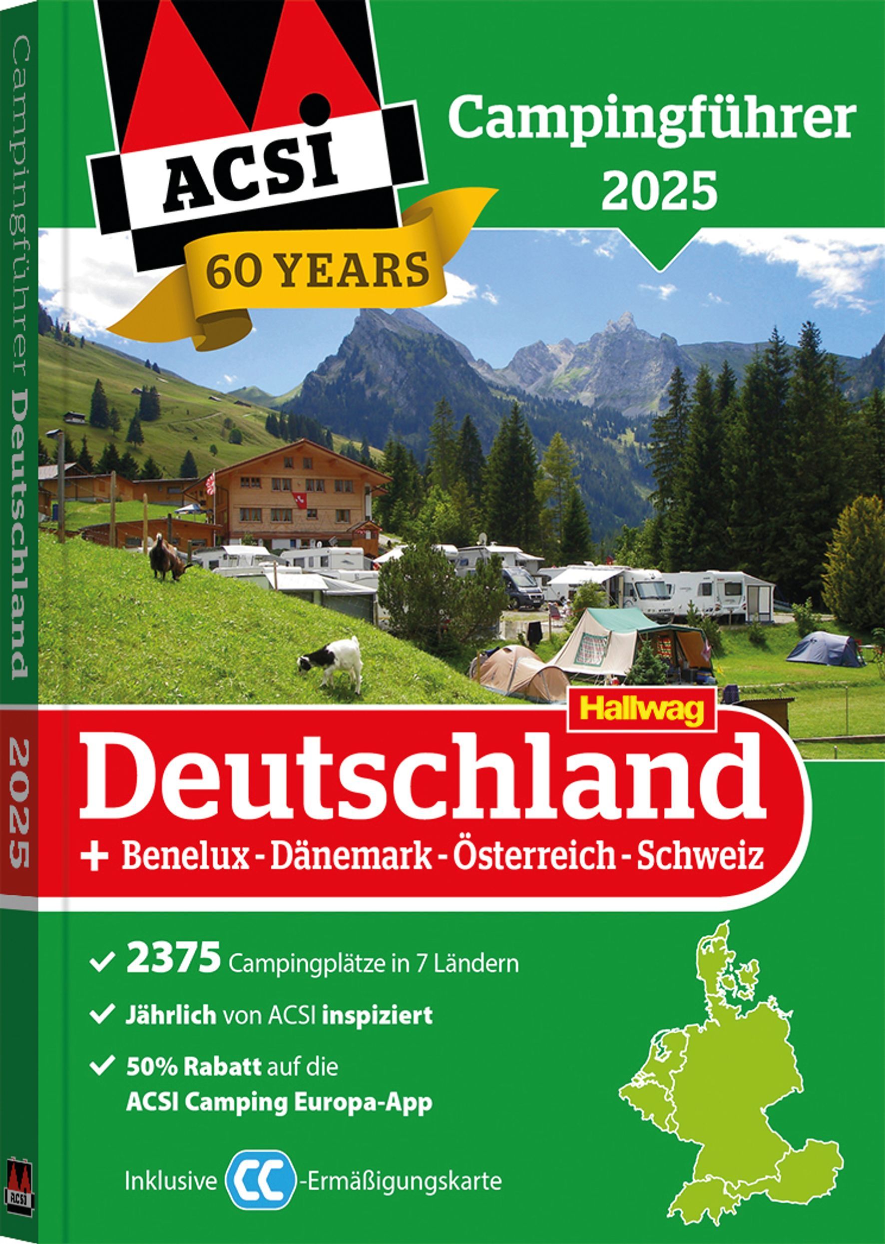 ACSI Campingführer Deutschland 2025 Cover ACSI Campingführer Deutschland 2024 Alpenlandschaft