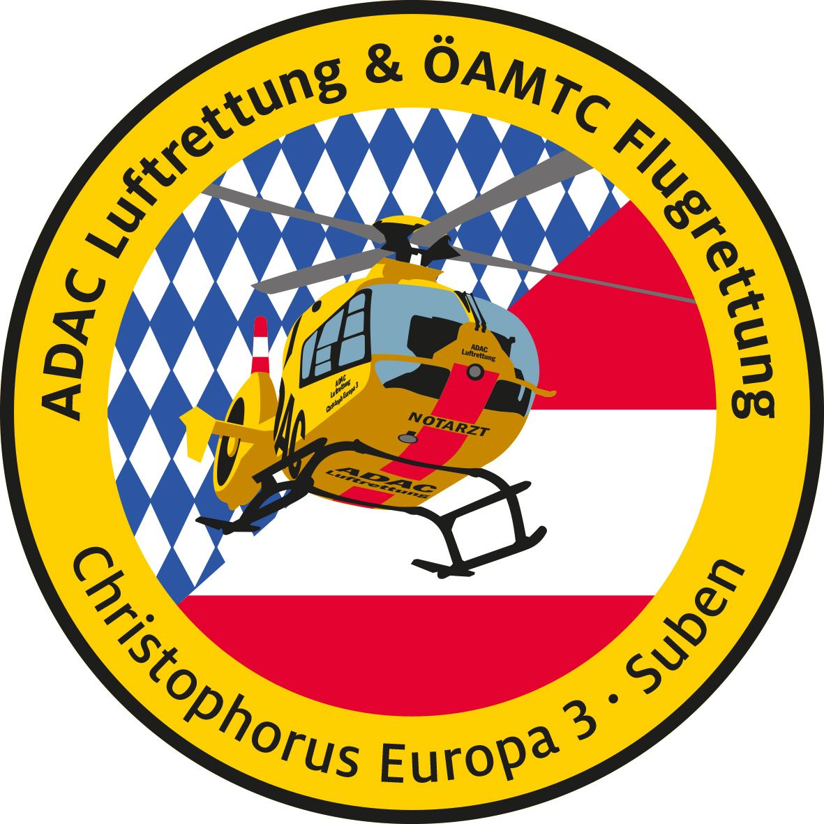 Fanpatch_Chr-Europa-3_Suben_08-18-RZ Fanpatch ADAC Luftrettung ÖAMTC Flugrettung