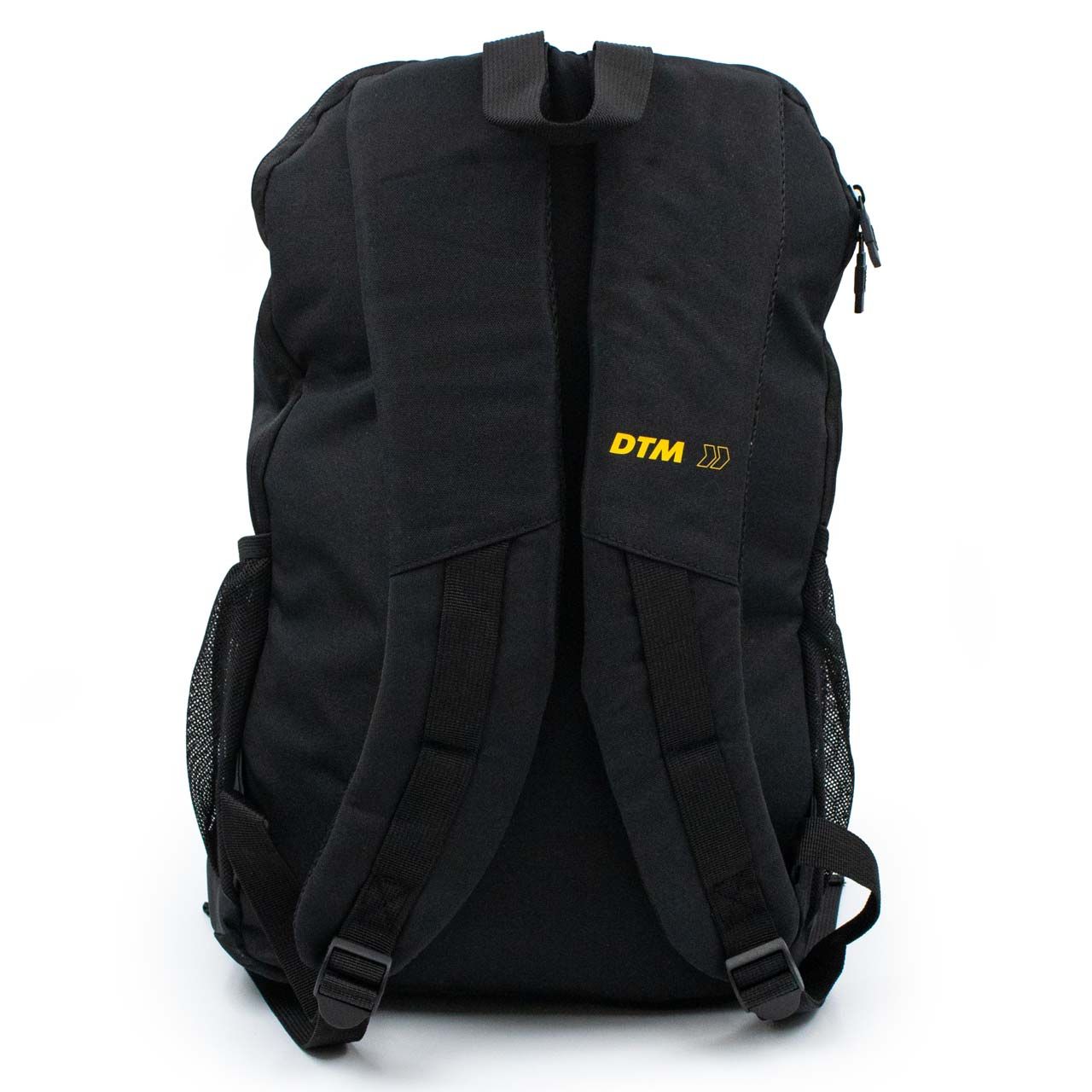 DTM Rucksack, Schwarz, Grau, Gelbe Details, Rückansicht