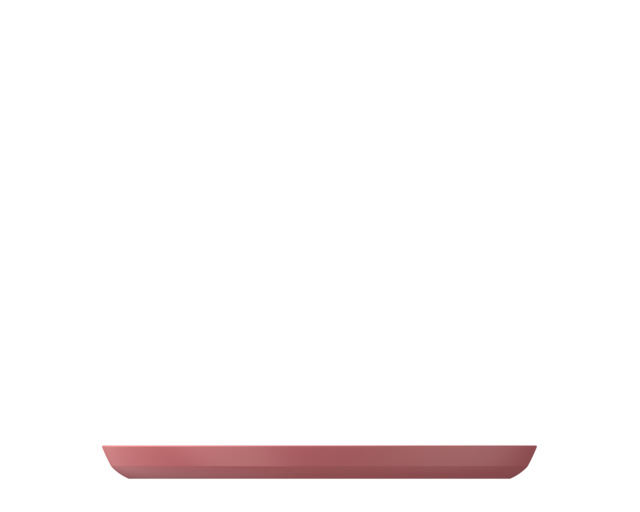 Teller, Kastanienbraun, 