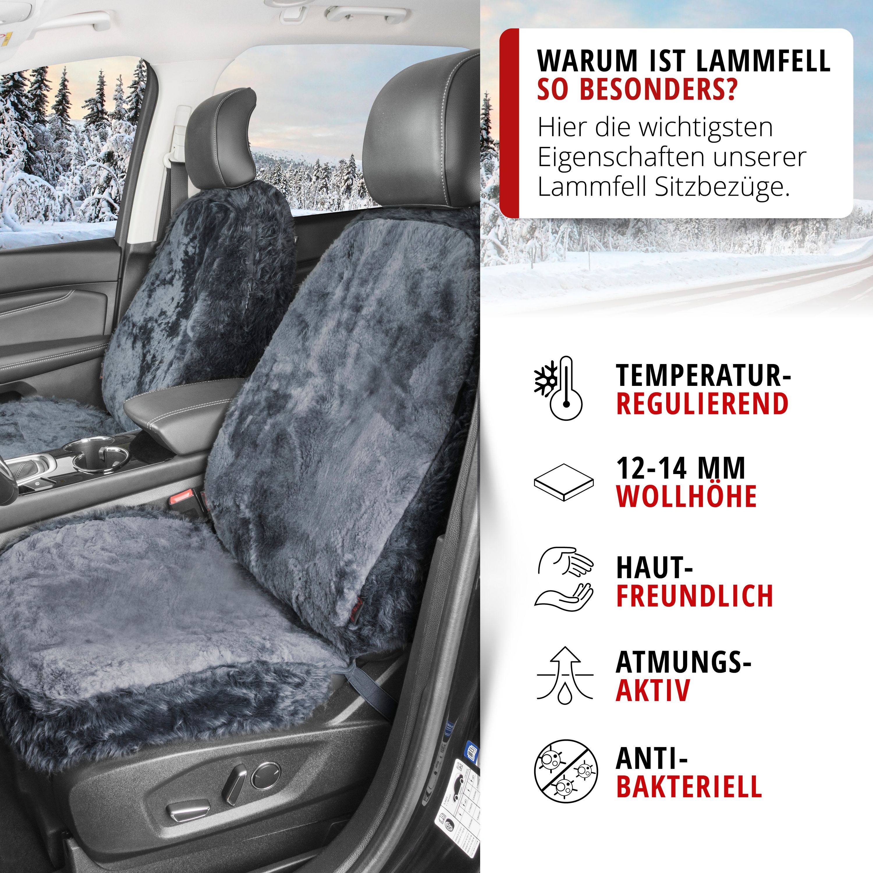 9001778200327_002WiX978LCXoCKU Autositzbezug Nineve anthrazit im Auto montiert mit besonderen Vorteilen aufgelistet