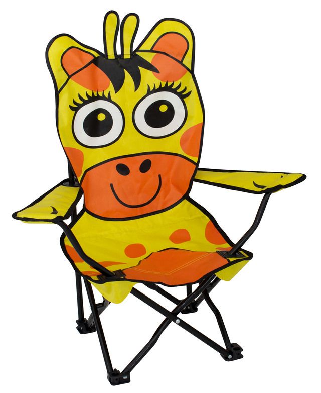 Eurotrail Kinderstuhl faltbar, Tierdesign Giraffe Leinwand, Moebel, Stuhl