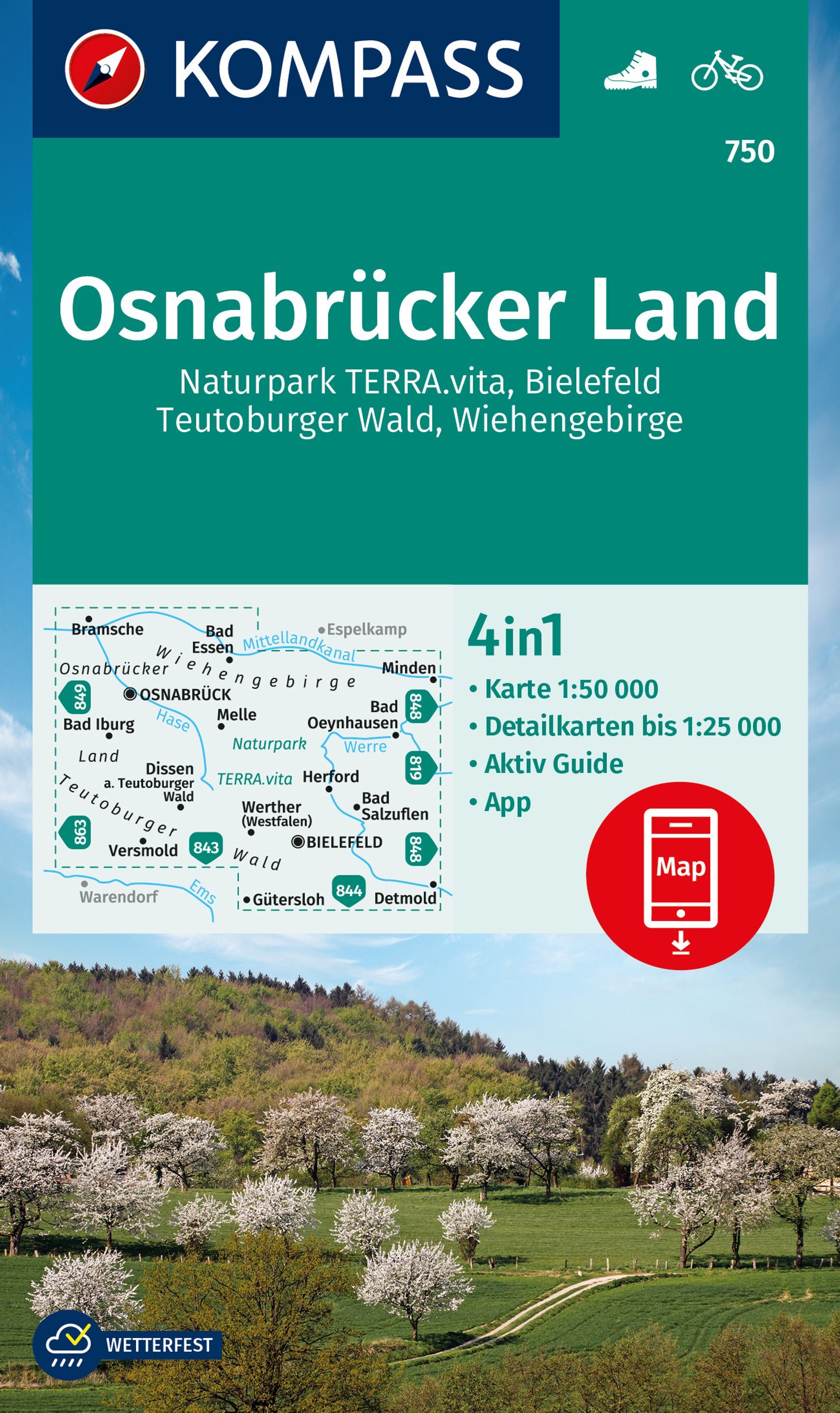 9783991214373 Cover, Karte Osnabrücker Land