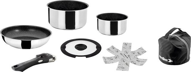 Kochtopf-Set, Töpfe, Stahl, Pfannen, Zubehör