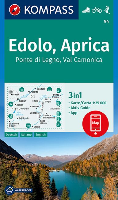 9783991211143 Cover, Kompass Wanderkarte Edolo