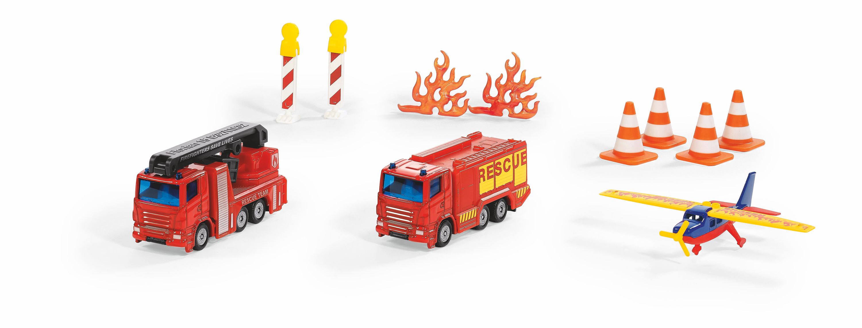 Siku Geschenkset Feuerwehr Flugzeug, Transport, Fahrzeug, Spielzeug