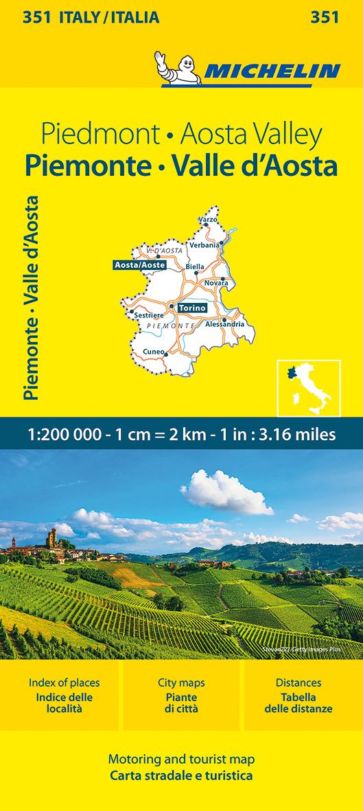 9782067258921 Cover Michelin Straßenkarte Piemont, Aostatal